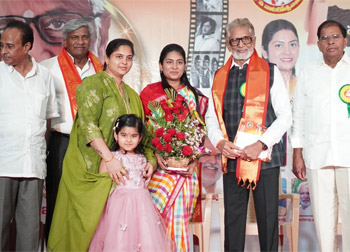 Award Presentation Ceremony for TEJASWI PODAPATI (Chair Person - AP Cultural Commission)