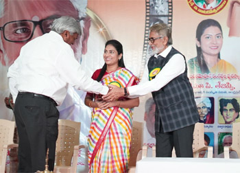 Award Presentation Ceremony for TEJASWI PODAPATI (Chair Person - AP Cultural Commission)